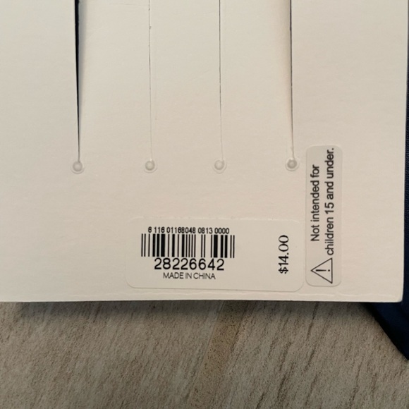 Express Navy Blue Silk Bow Barrette - Picture 4 of 4